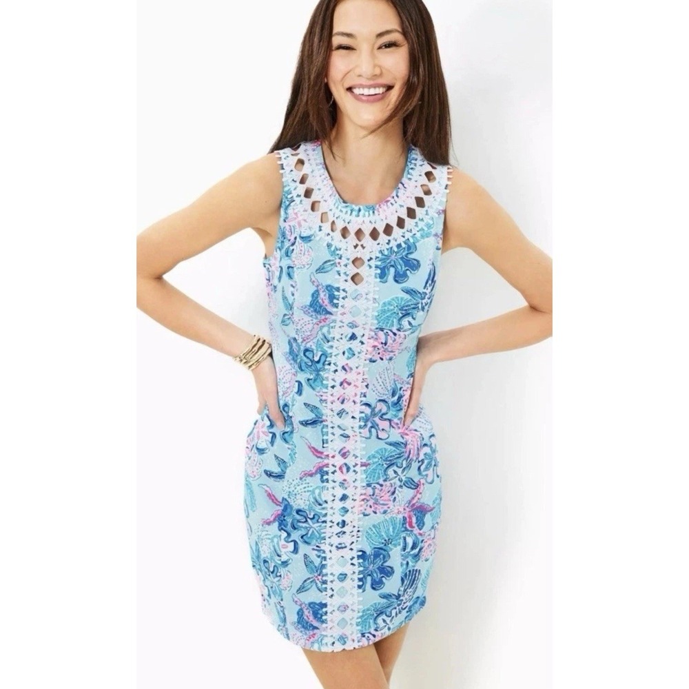 Lilly Pulitzer Mila Shift‎ Dress Size 00 Bahamas Beachcomber Sleeveless NWT $228
